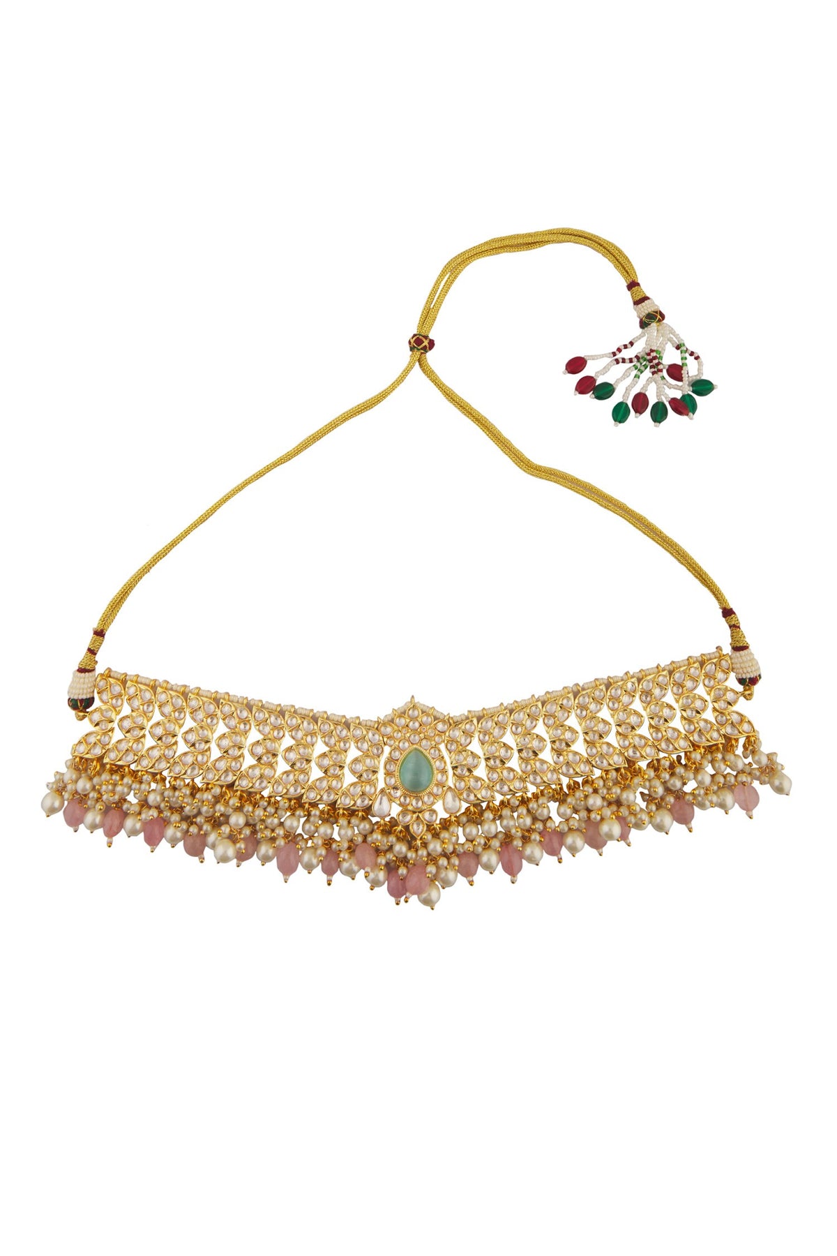 Vine Kundan Embellished Choker Jewellery Set 
