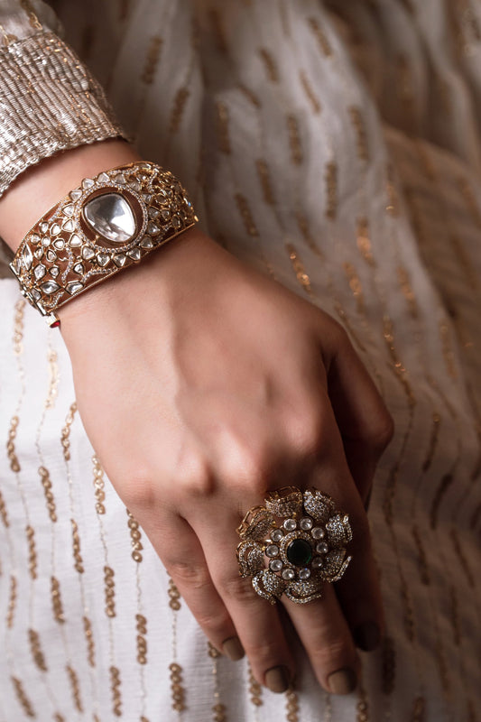 Vrinda Kundan Embellished Bracelet 