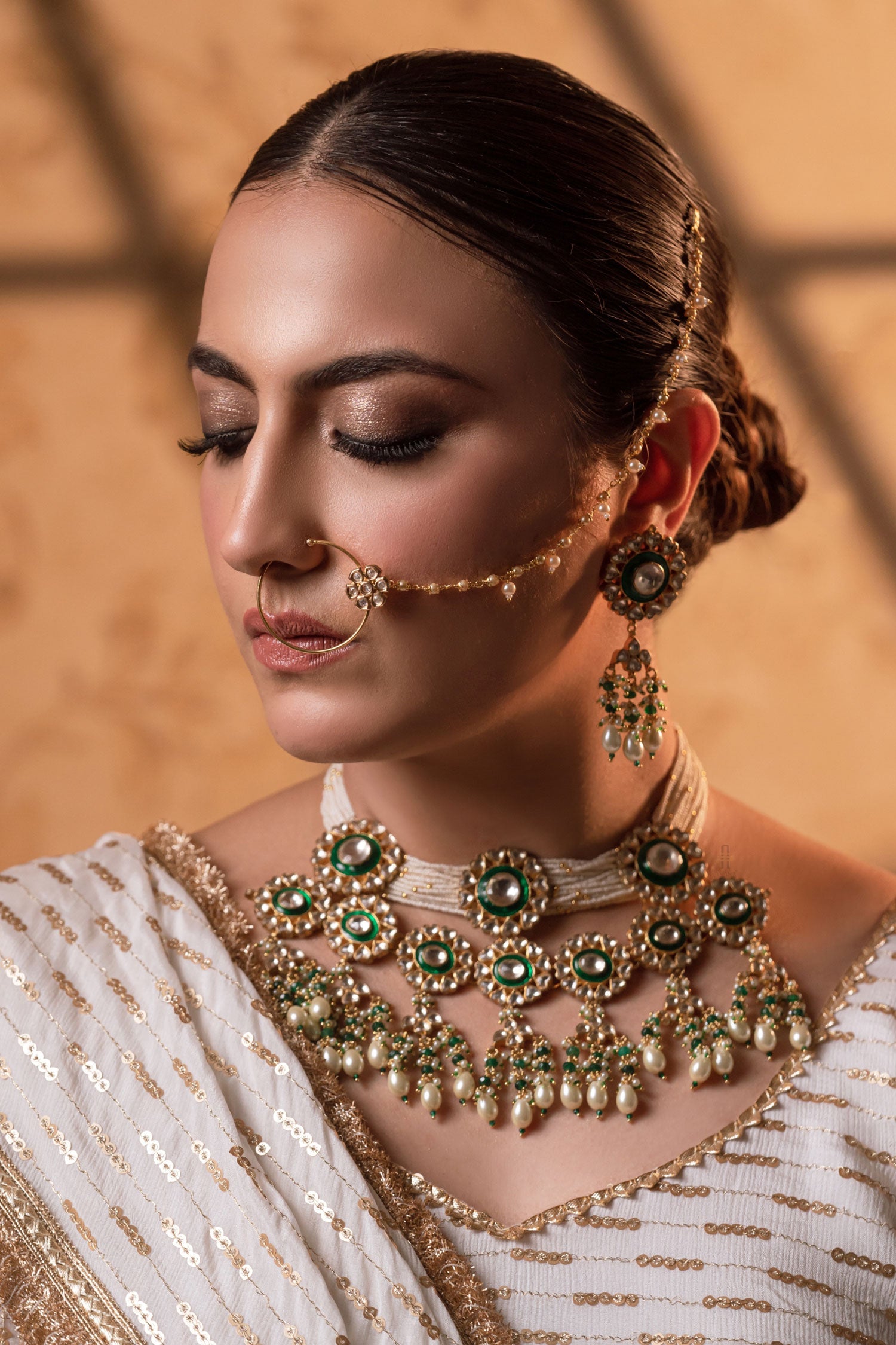 Indumati Stone Studded Necklace Set 