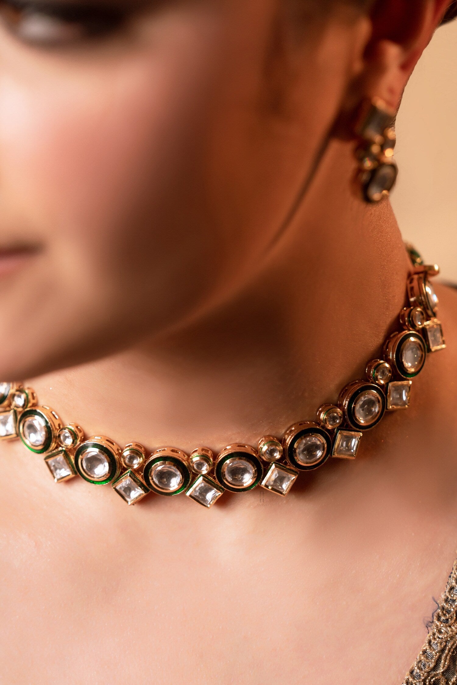 Janki Kundan Studded Necklace Set 