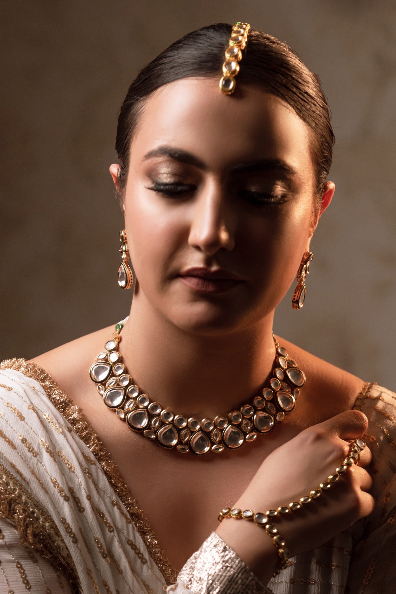 Ragini Polki Embellished Necklace Set 