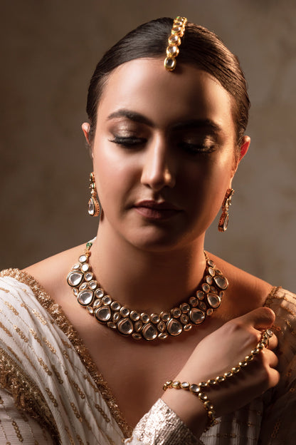 Ragini Polki Embellished Necklace Set 