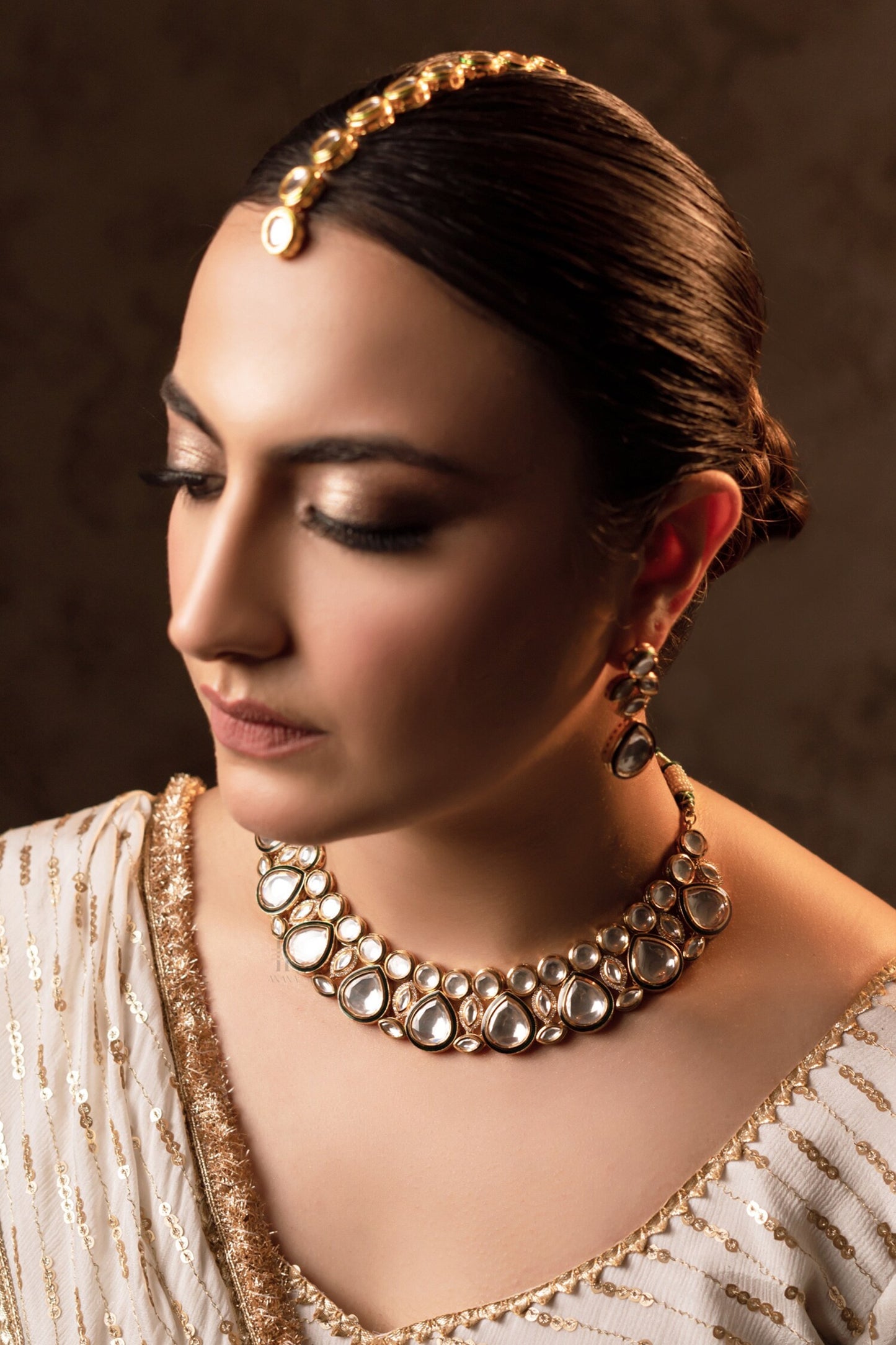Ragini Polki Embellished Necklace Set 