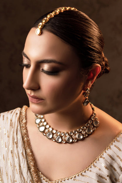 Ragini Polki Embellished Necklace Set 