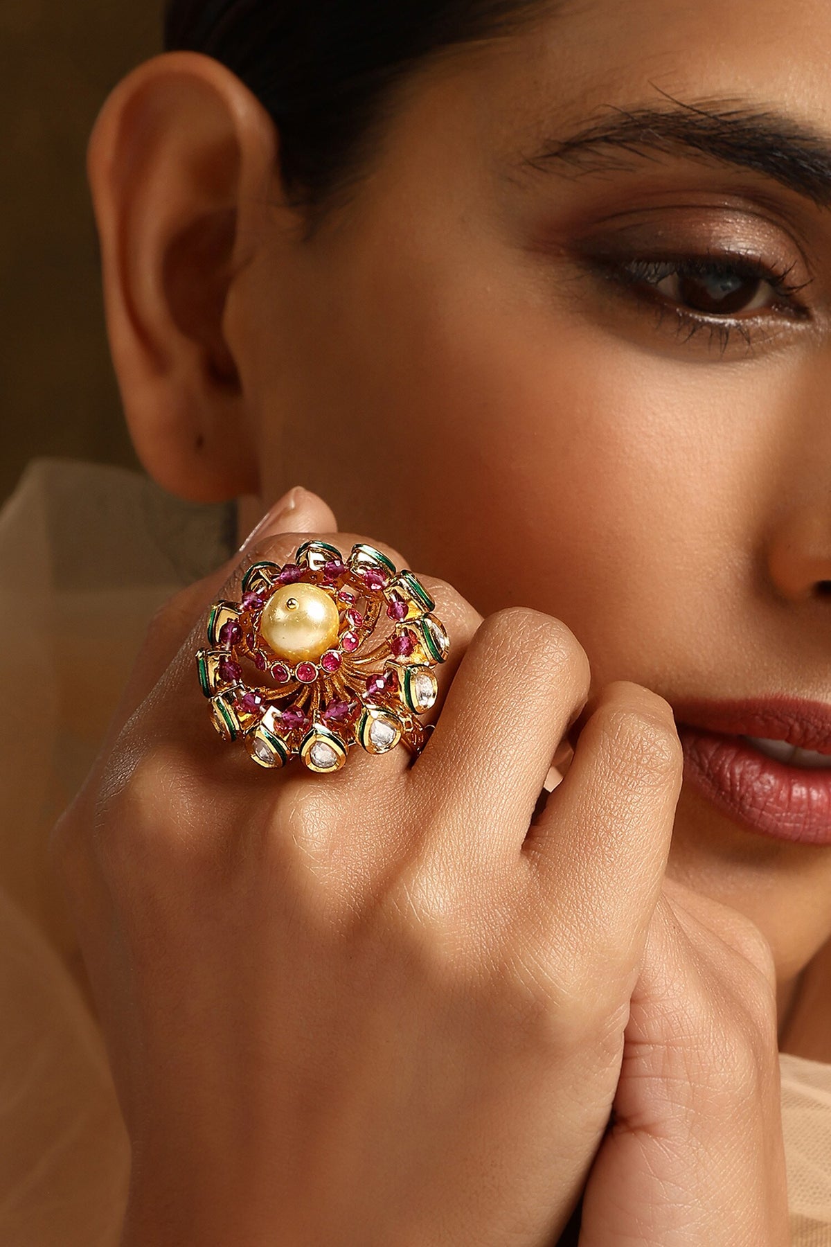 Embellished Handmade Ring 