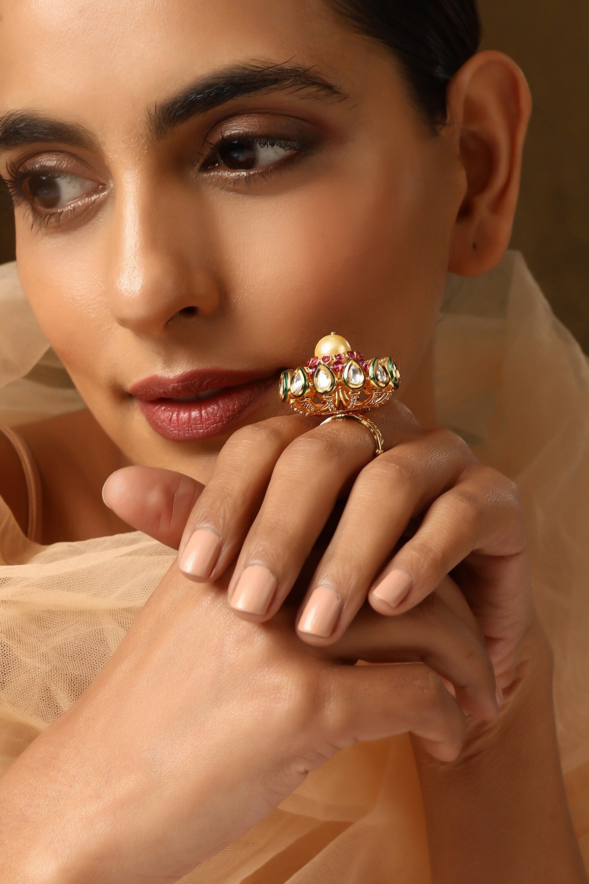 Embellished Handmade Ring 