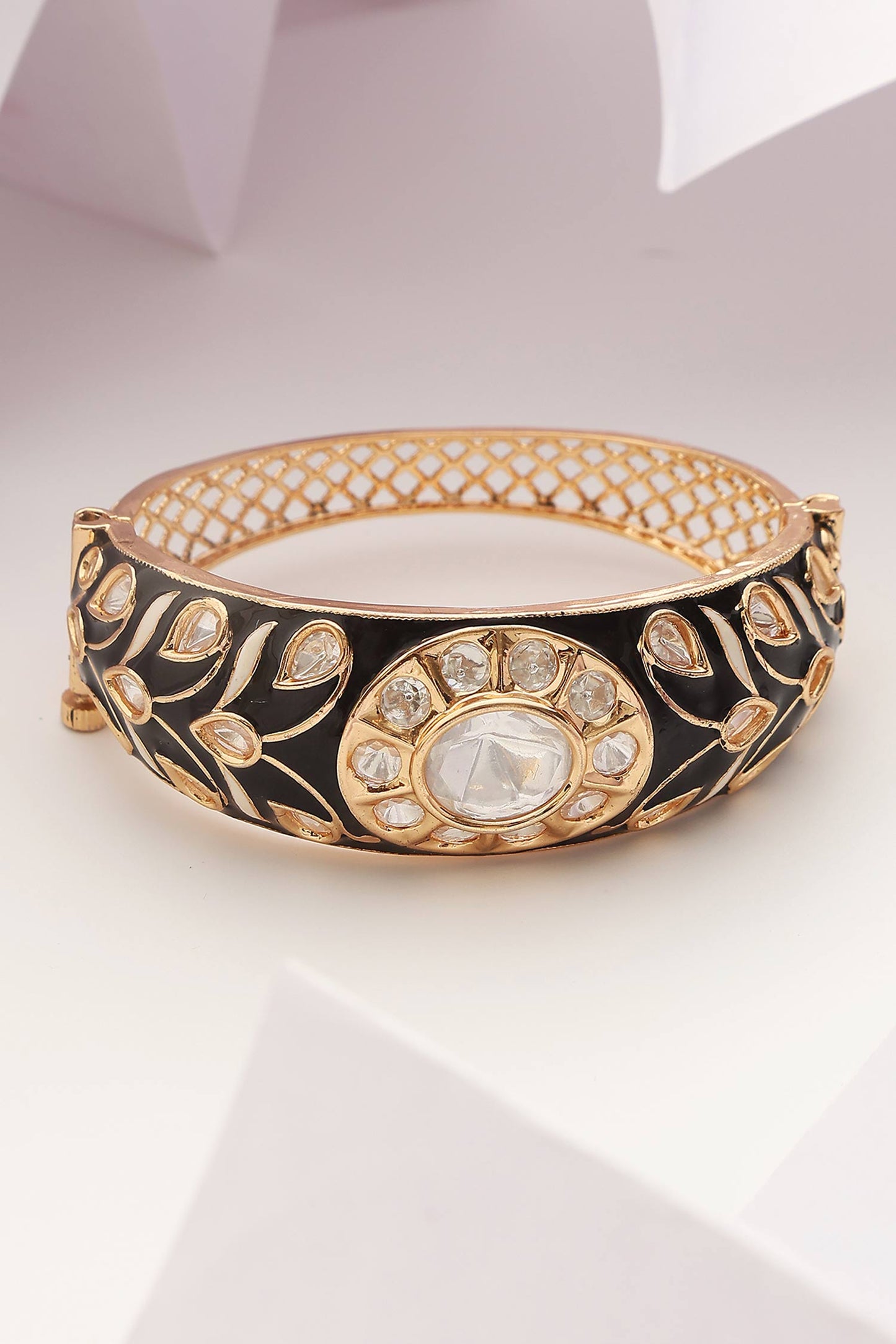 Floral Polki Embellished Bracelet 