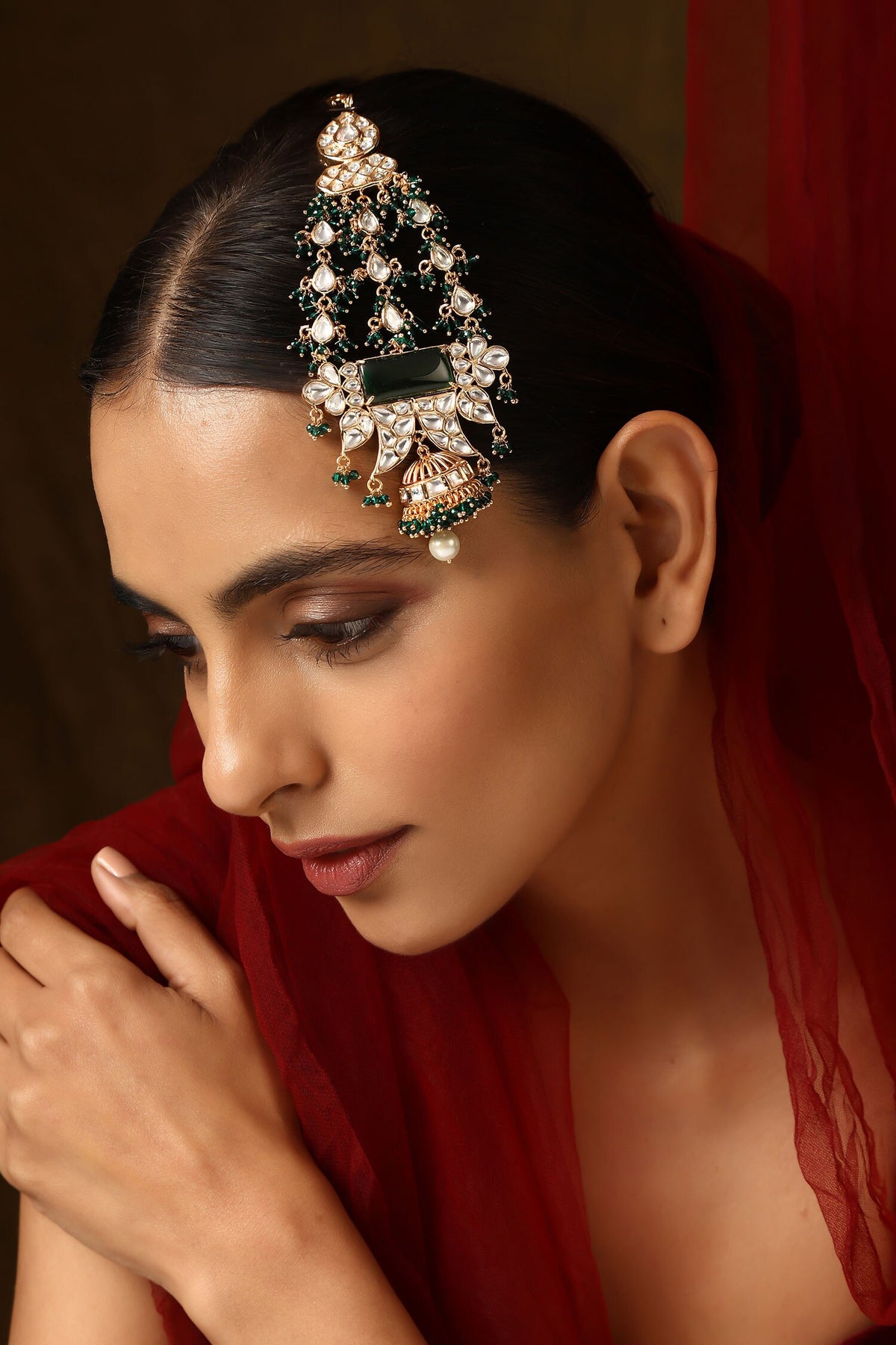 Floral Cutwork Polki Embellished Passa 