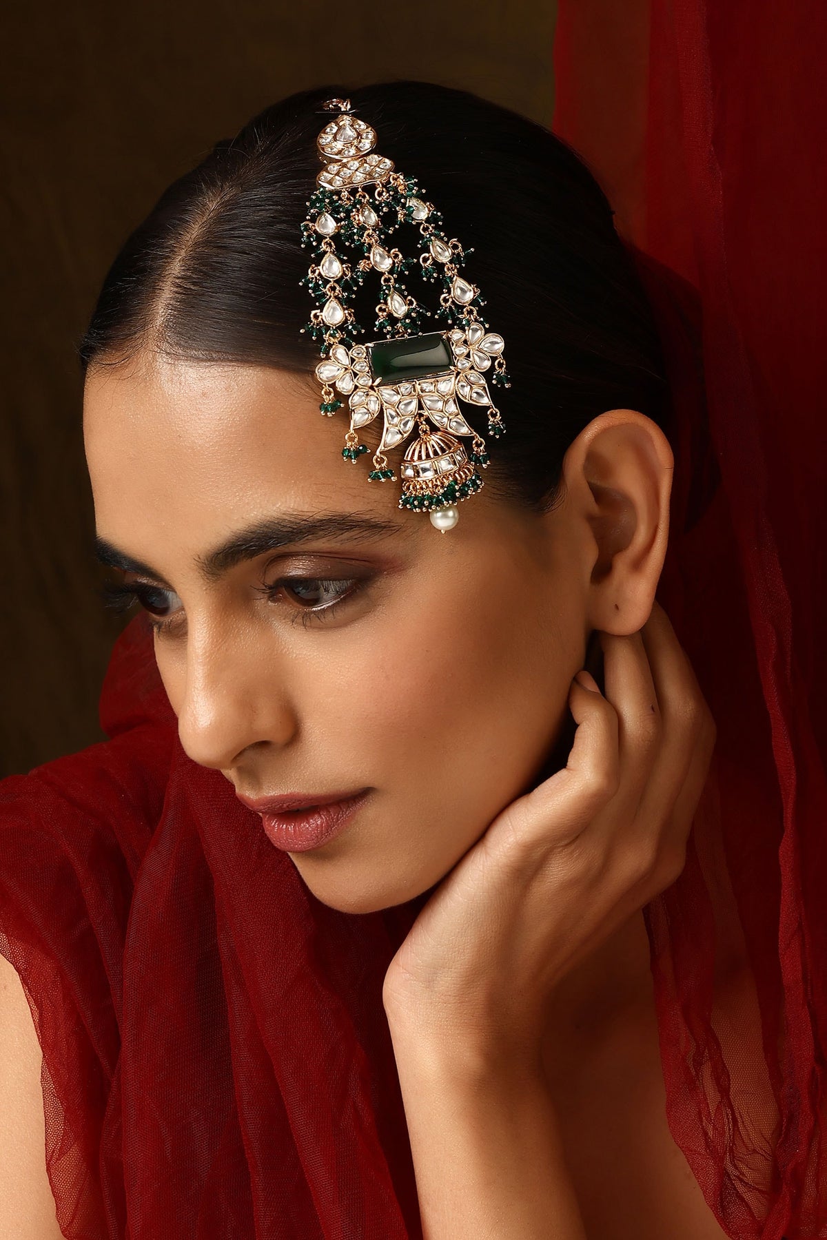 Floral Cutwork Polki Embellished Passa 