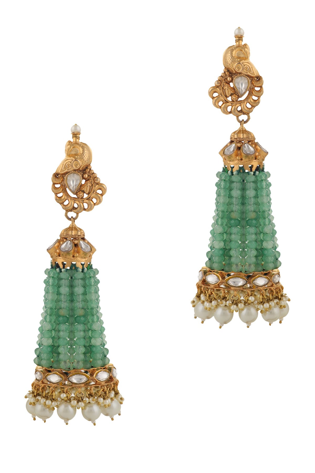 Rajasthani Peacock Tassel Jhumkas 
