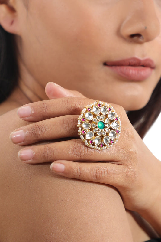 Flower Embellished Ring 