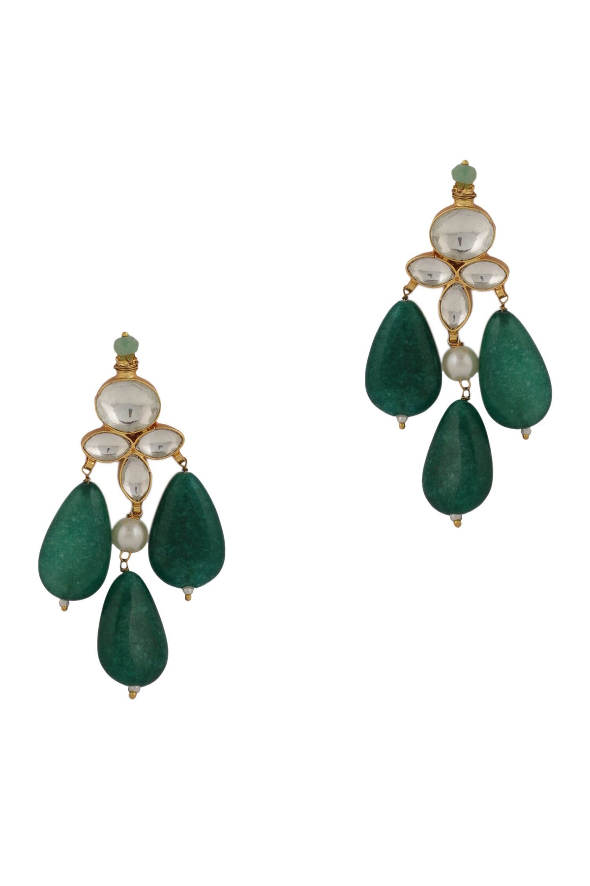 Jadtar Stones Embellished Necklace Set 
