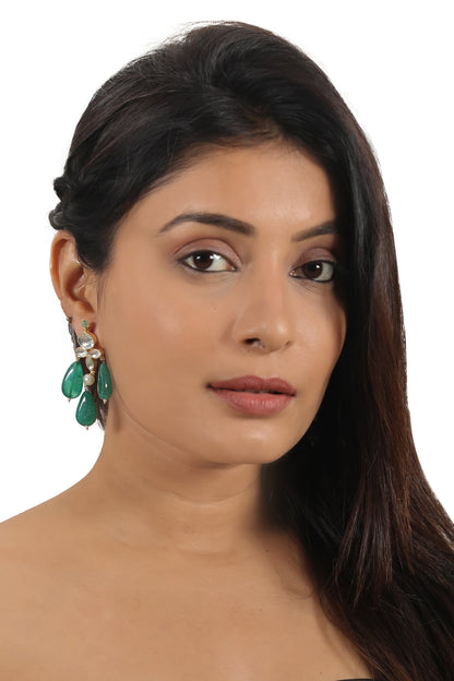 Jadtar Stones Embellished Necklace Set 