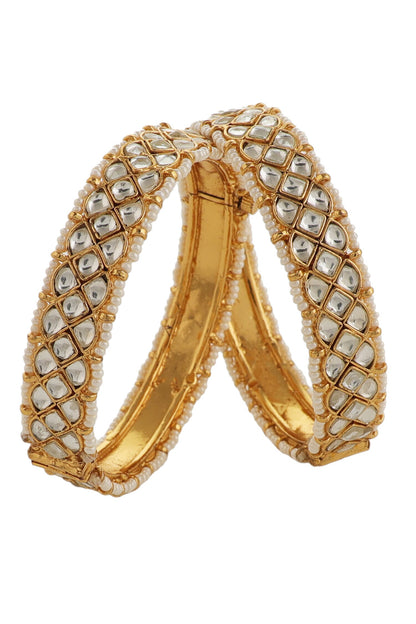 Jadtar Embellished 2 Pcs Bangles 