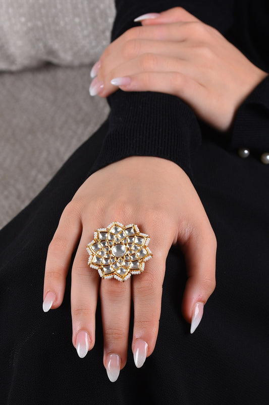 Kaushiki Floral Embellished Ring 