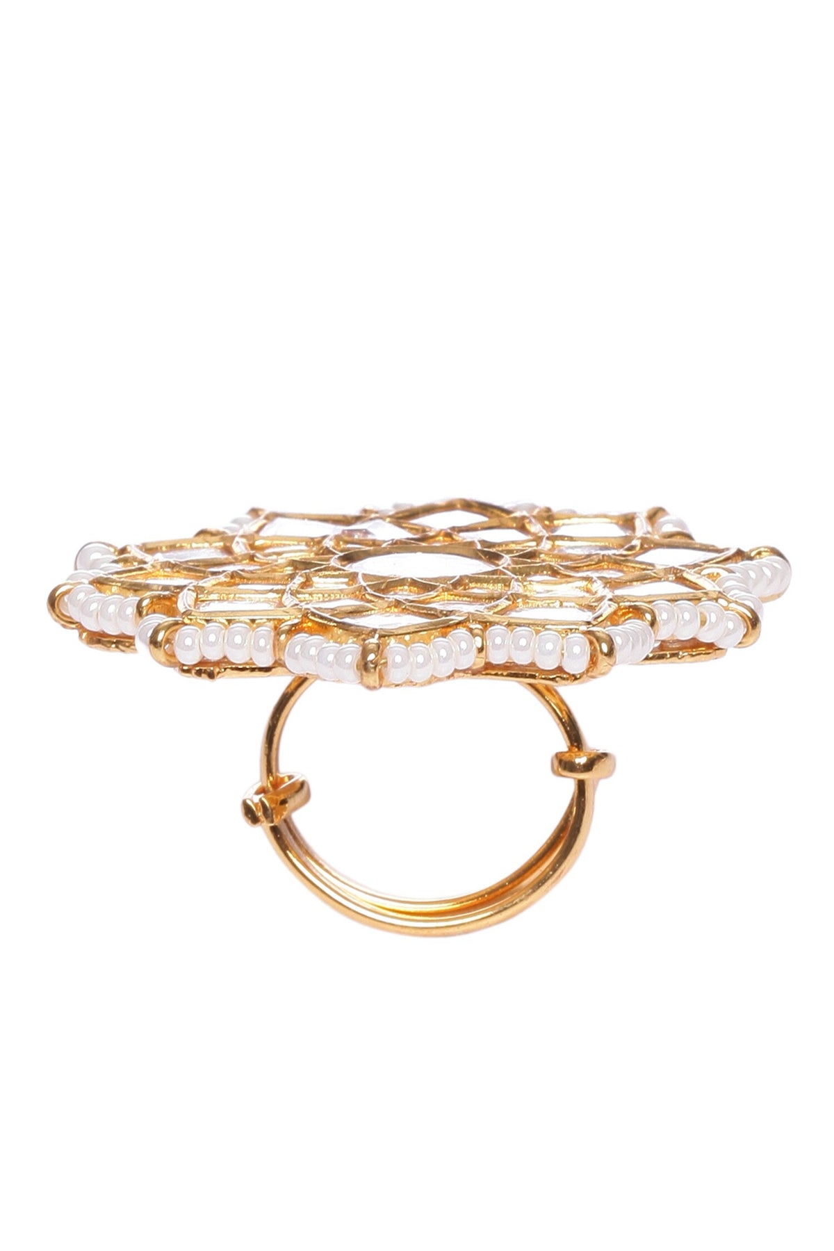 Kaushiki Floral Embellished Ring 