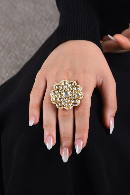 Kaushiki Floral Embellished Ring 