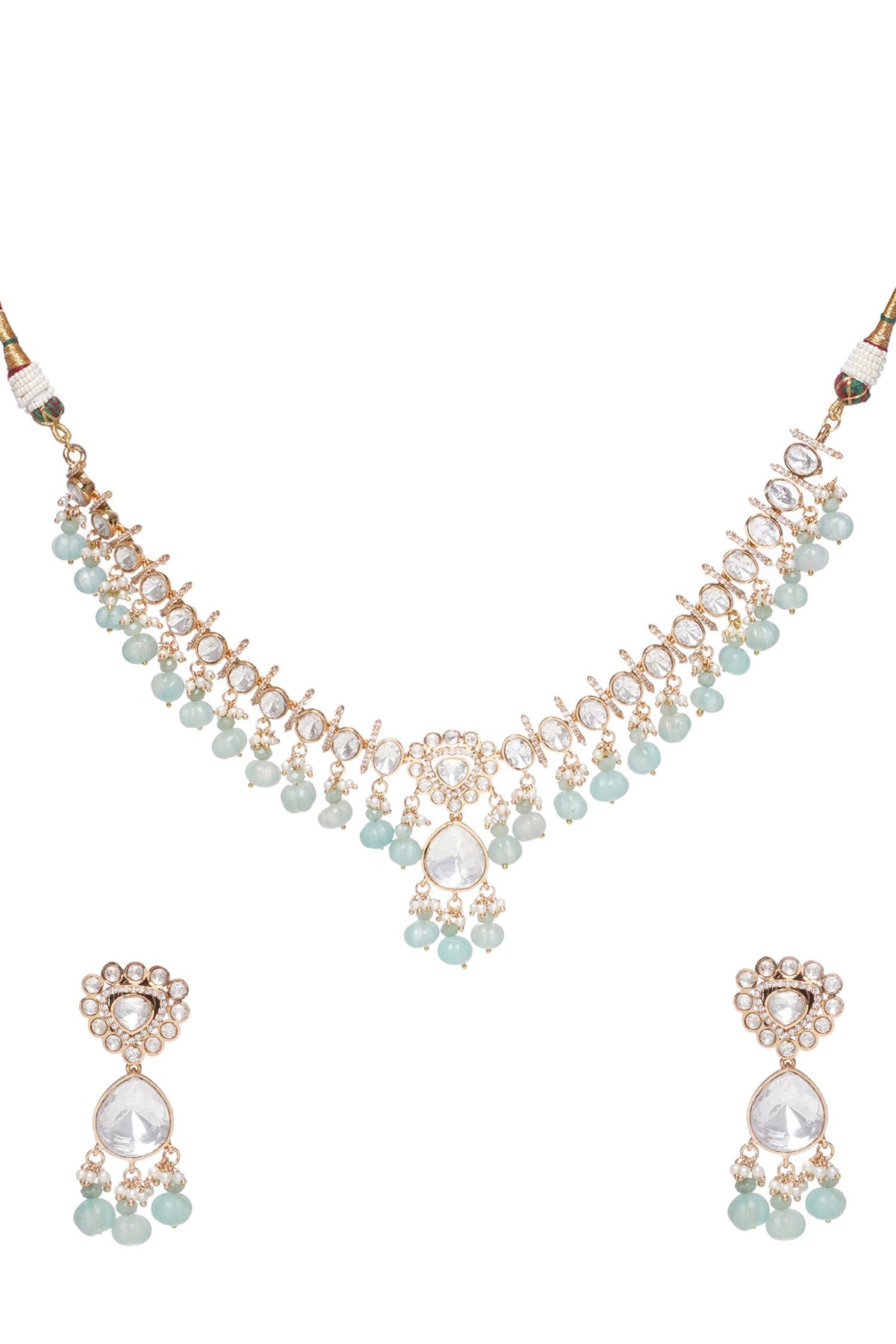 Menka Embellished Choker Necklace Set 