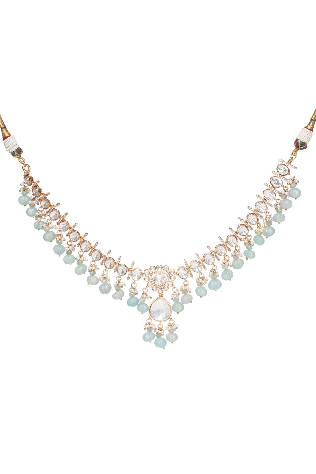 Menka Embellished Choker Necklace Set 