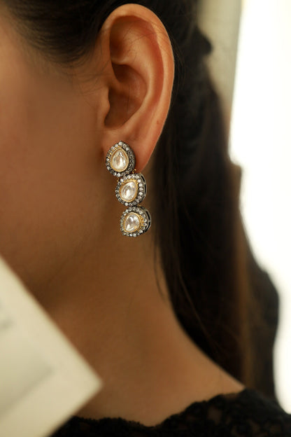 Cubic Zirconia Studded Danglers 