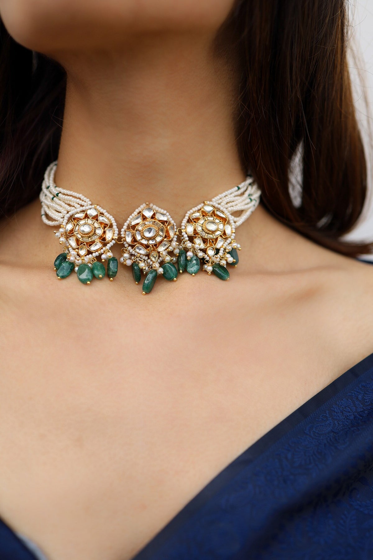 Mulan Kundan Embellished Choker 