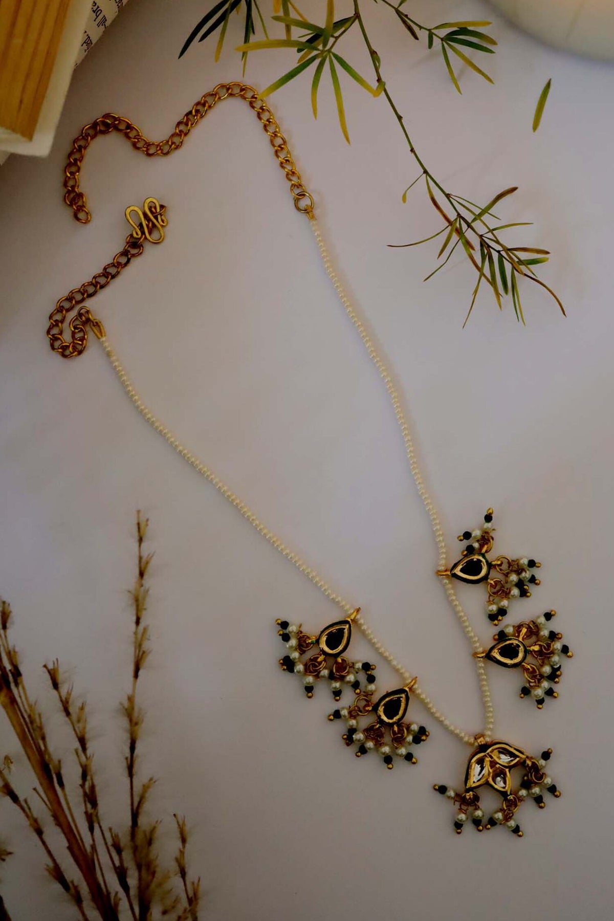 Padma Kundan & Pearl Necklace 