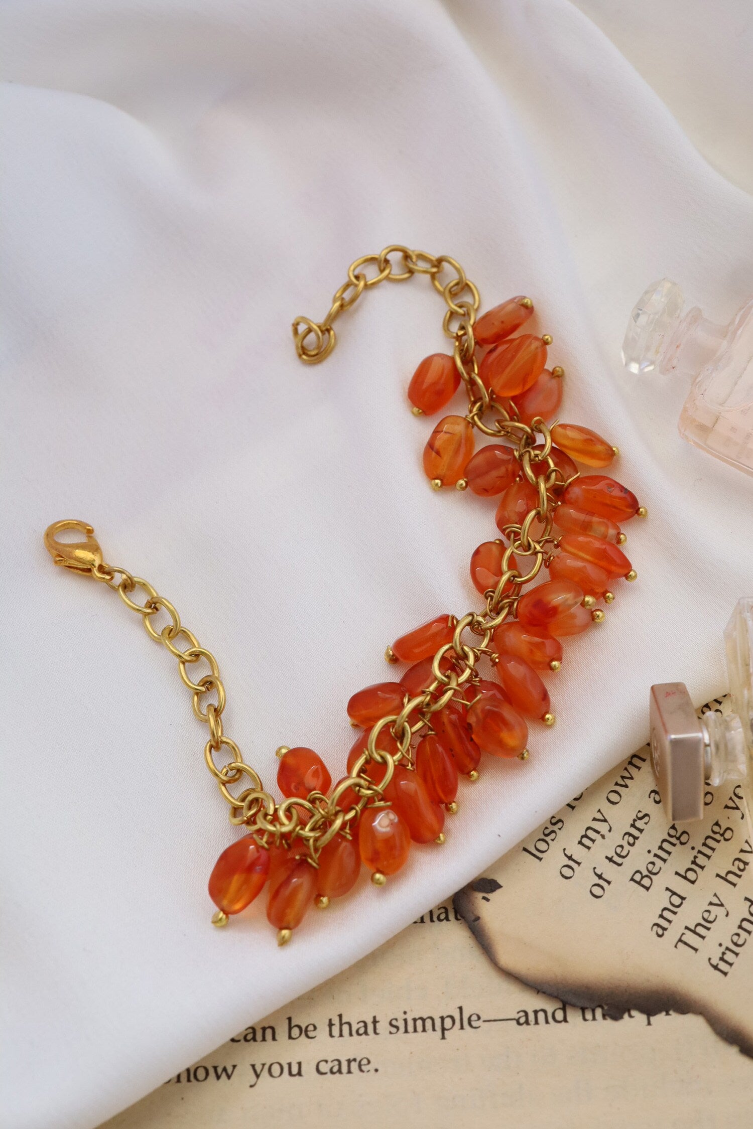 Sunny Cluster Stone Embellished Bracelet 
