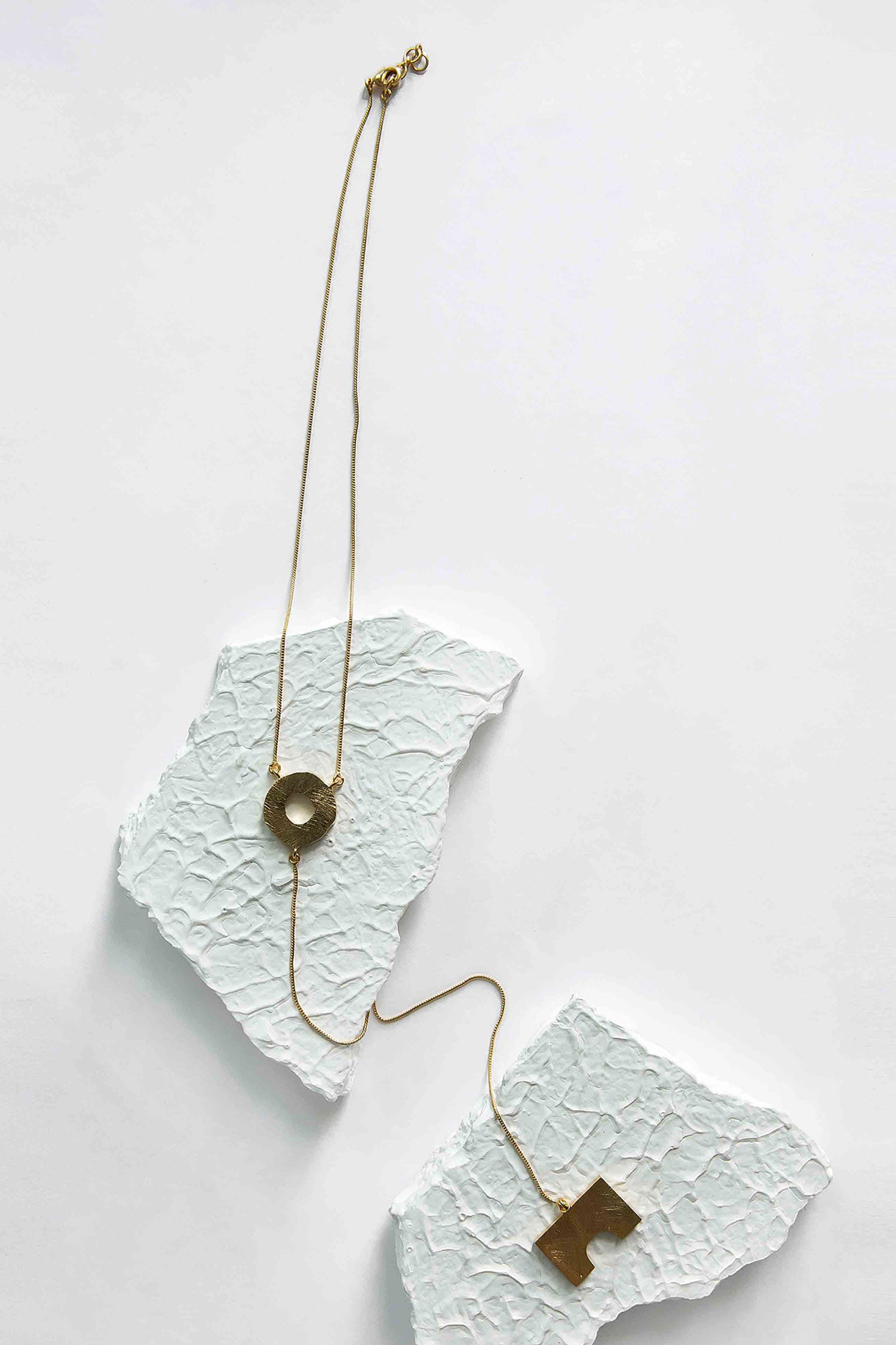 George Brass Pendant Necklace 