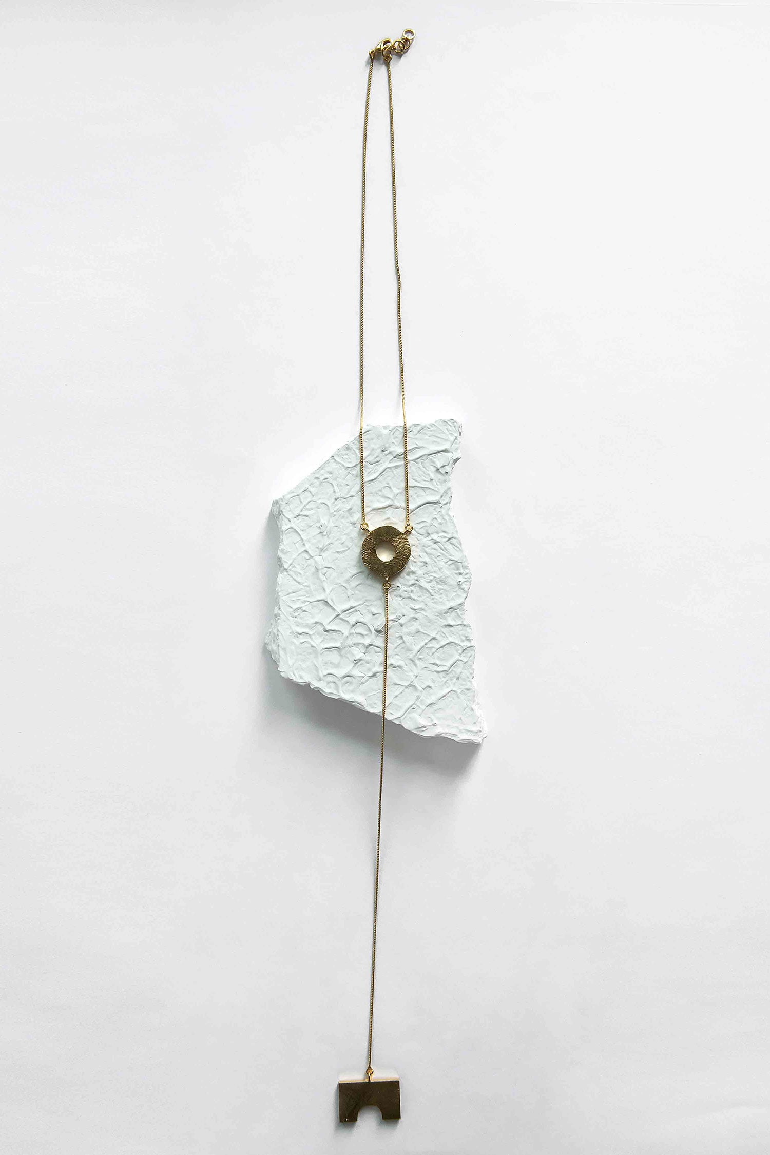 George Brass Pendant Necklace 