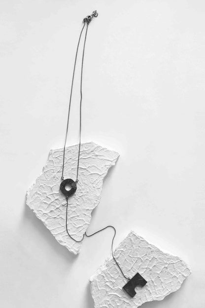 George Brass Pendant Statement Necklace 