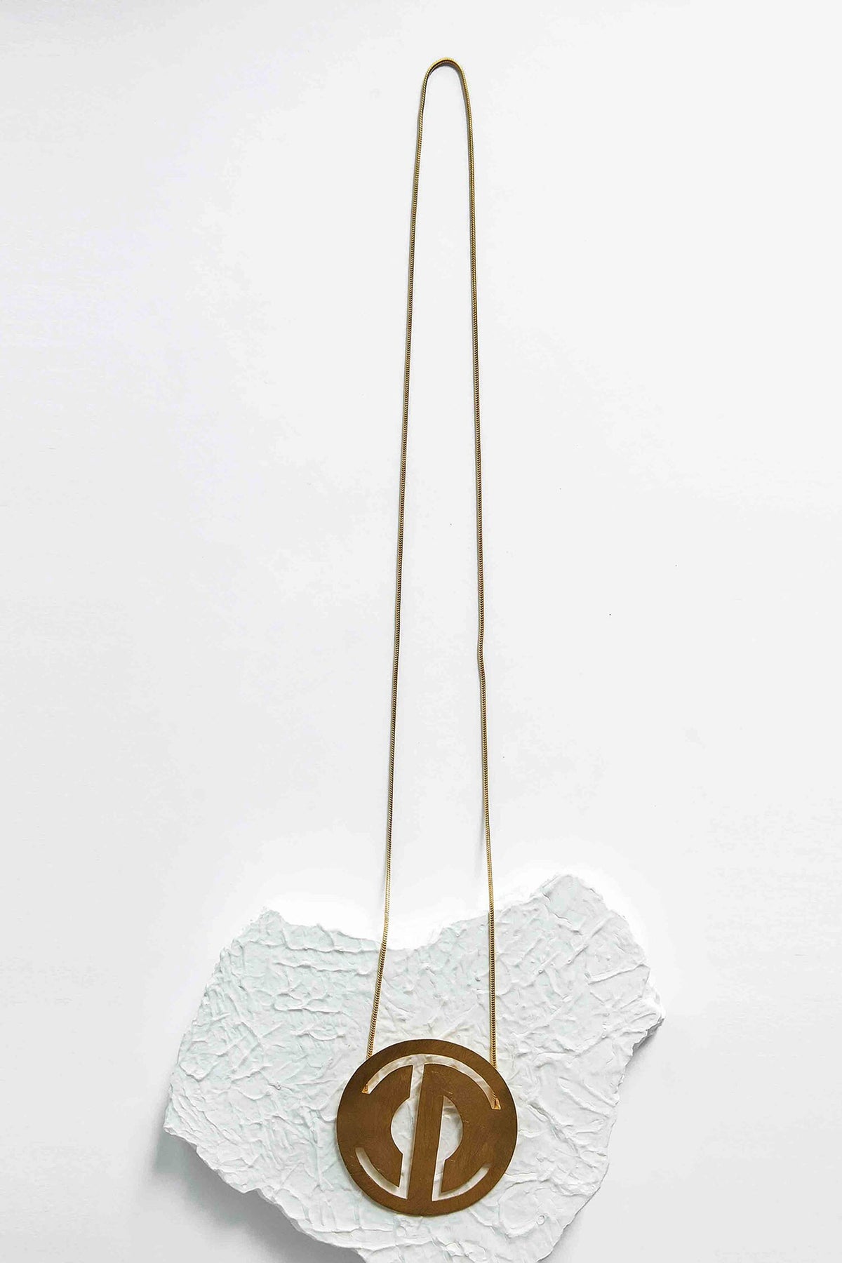 Ersoaldi Brass Pendant Necklace 