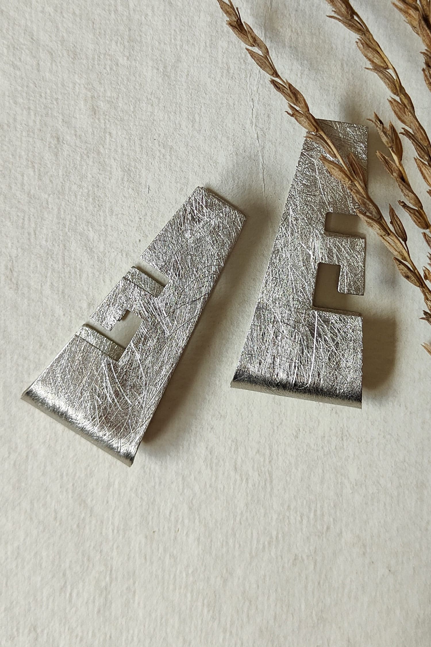 Lura Linear Aztec Statement Earrings 