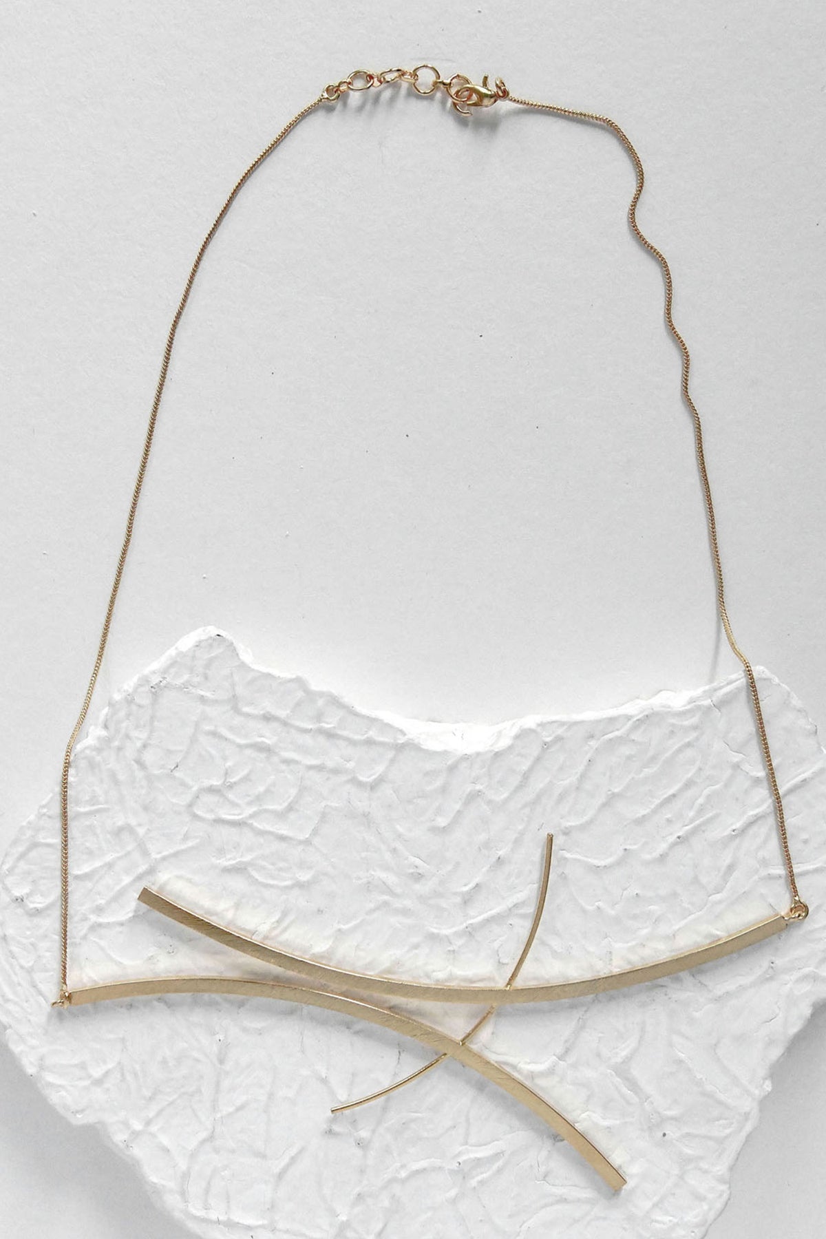 Ahei Abstract Carved Necklace 