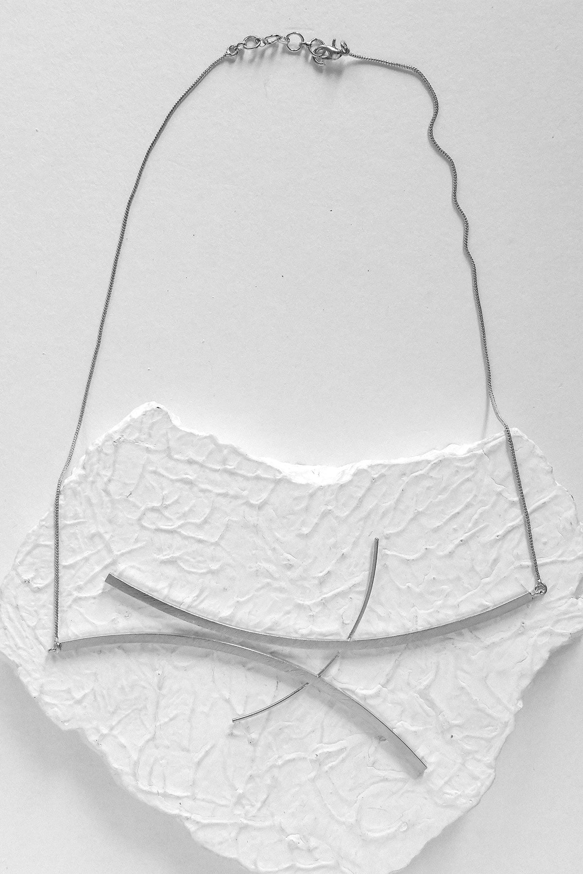 Ahei Stripe Carved Necklace 