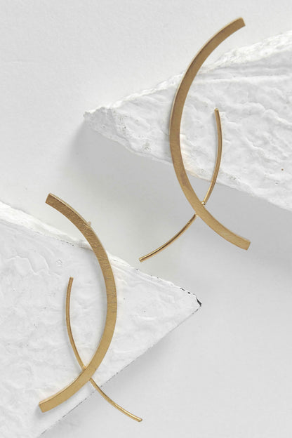 Koi Abstract Shaped Earrings 