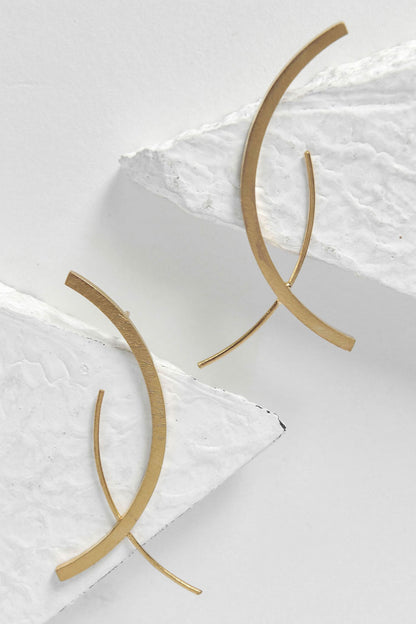 Koi Abstract Shaped Earrings 