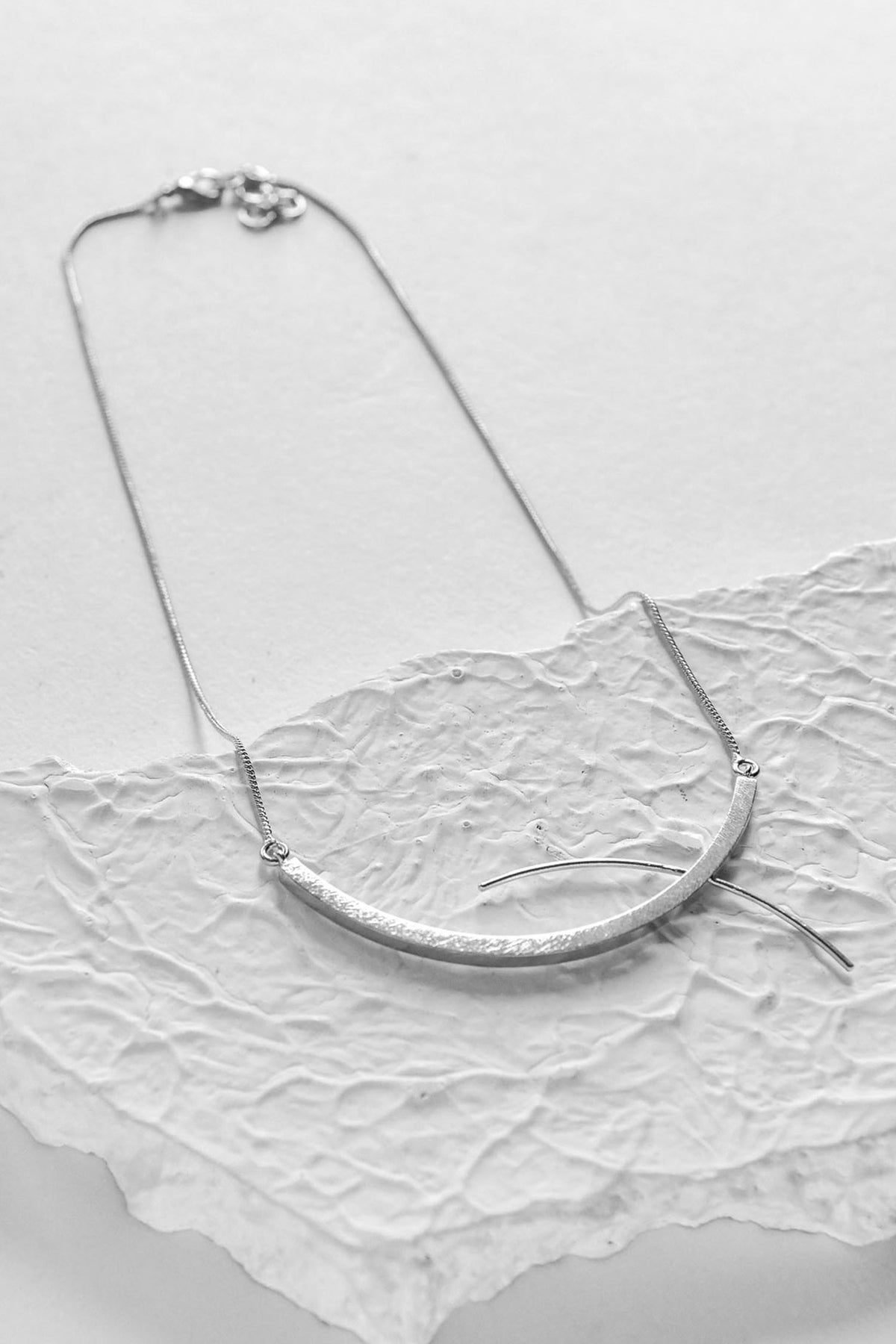 Koi Crescent Abstract Pendant 