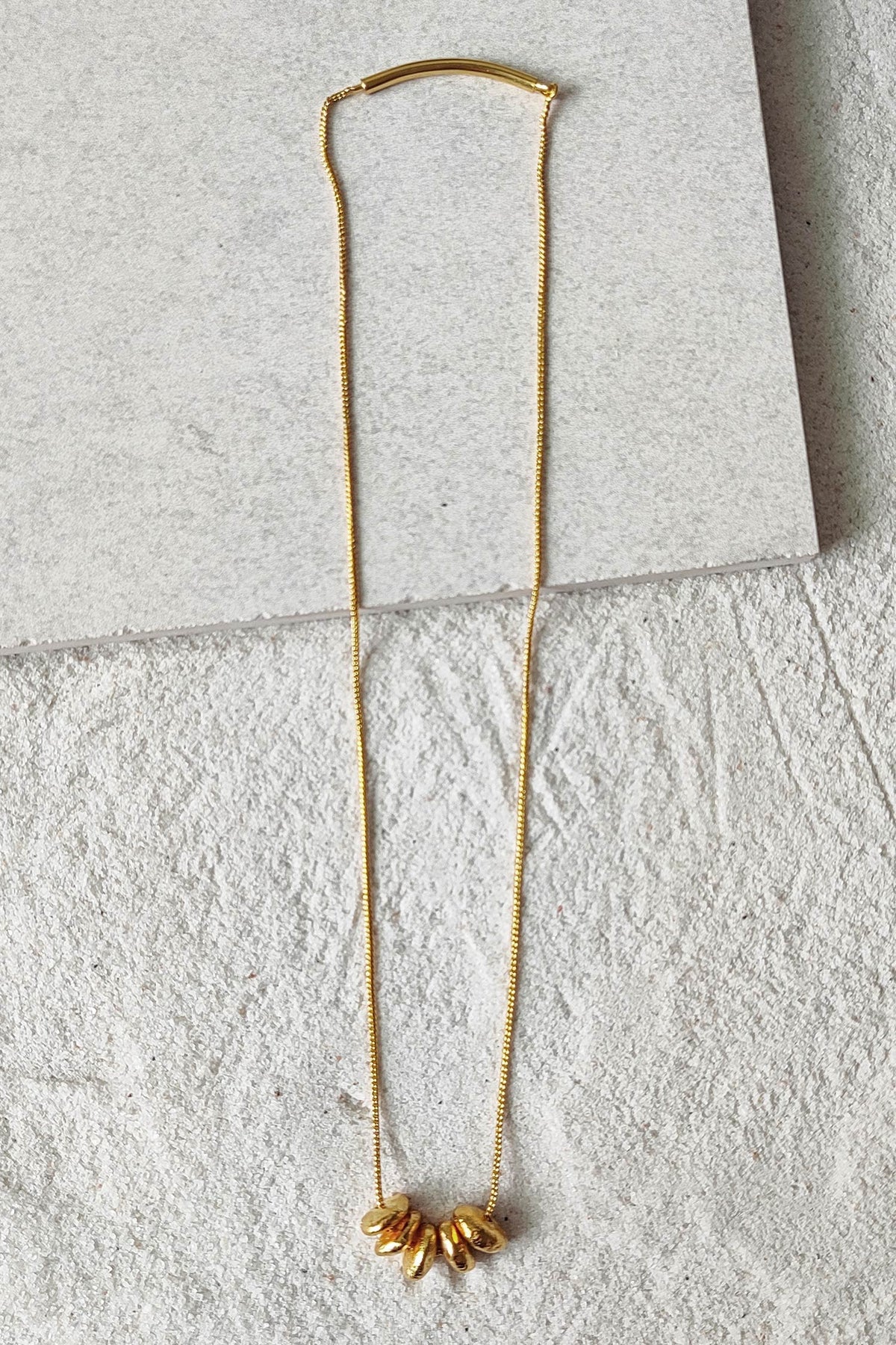 Sia Abstract Stone Pendant Necklace 