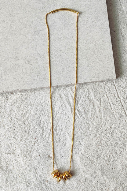 Sia Abstract Stone Pendant Necklace 