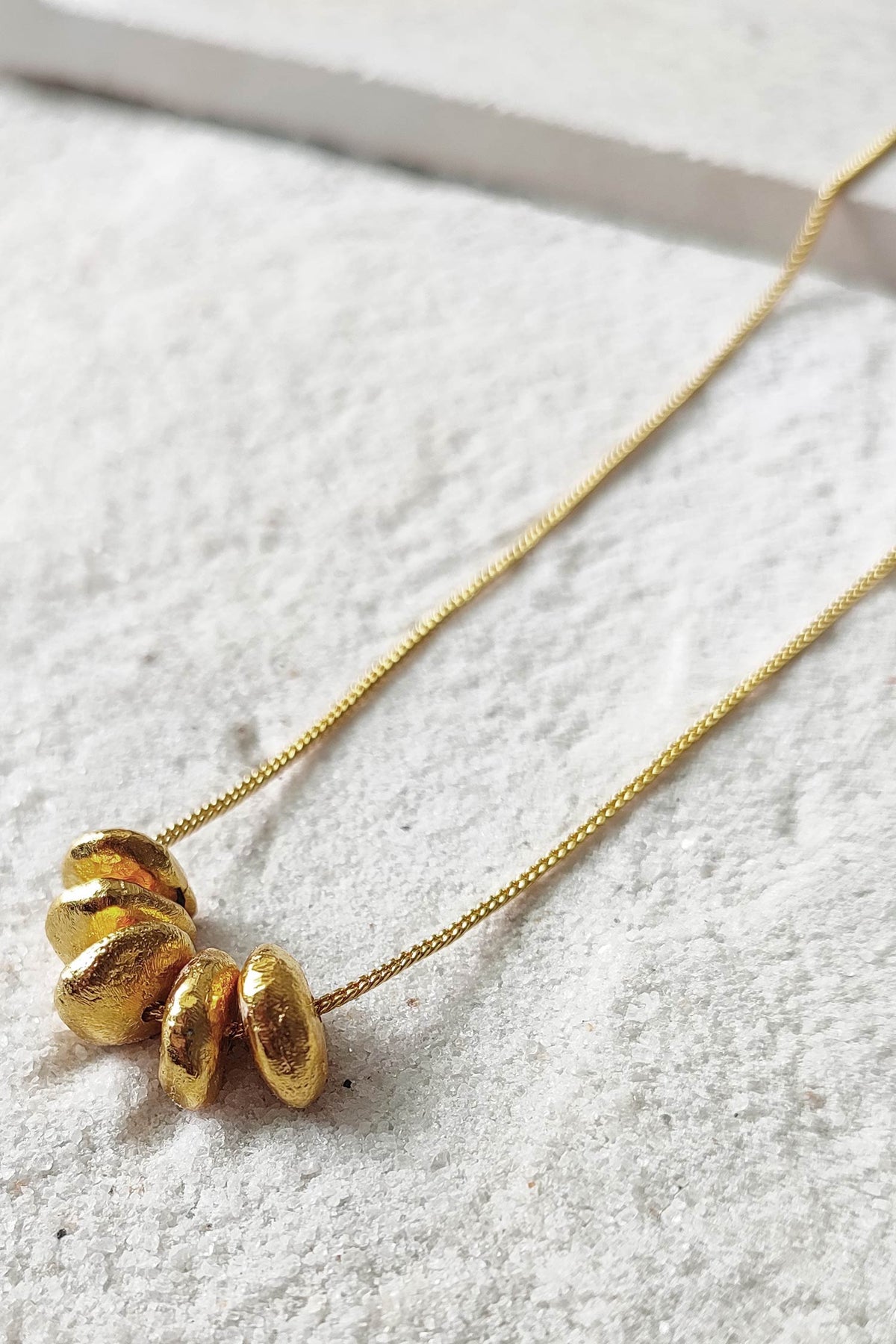 Sia Abstract Stone Pendant Necklace 