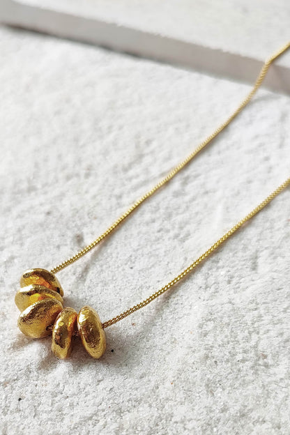 Sia Abstract Stone Pendant Necklace 