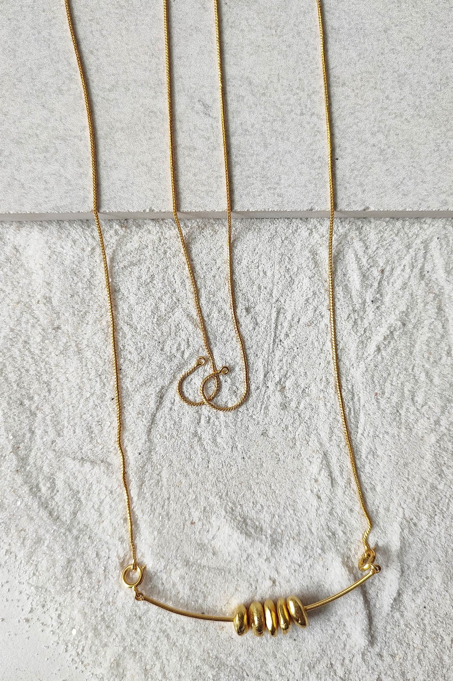 Roma Abstract Stone Pendant Necklace 