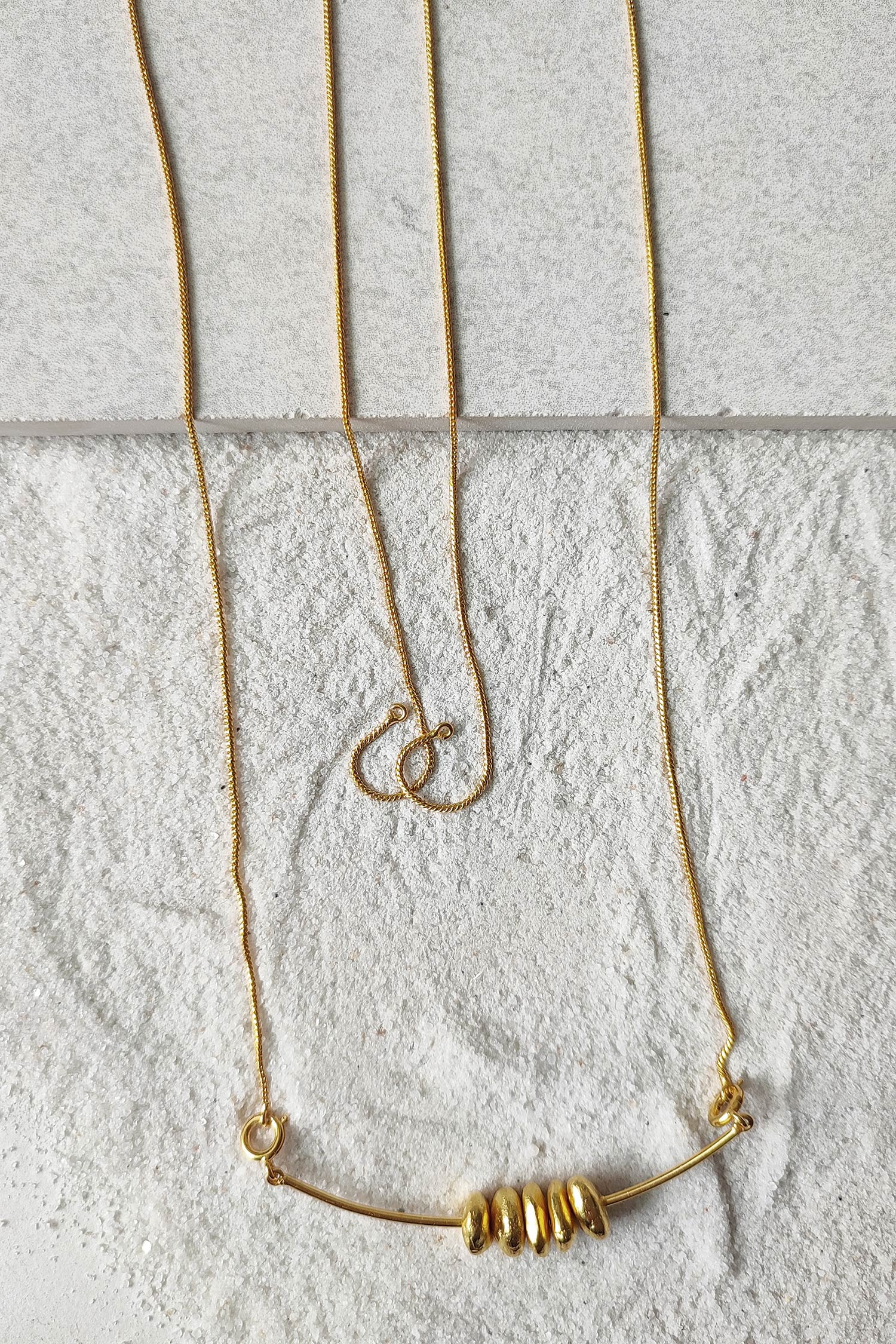 Roma Abstract Stone Pendant Necklace 