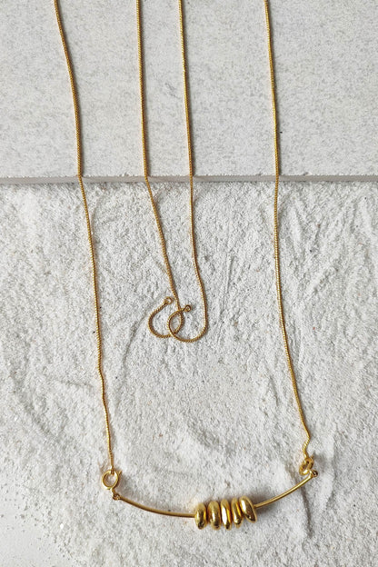 Roma Abstract Stone Pendant Necklace 