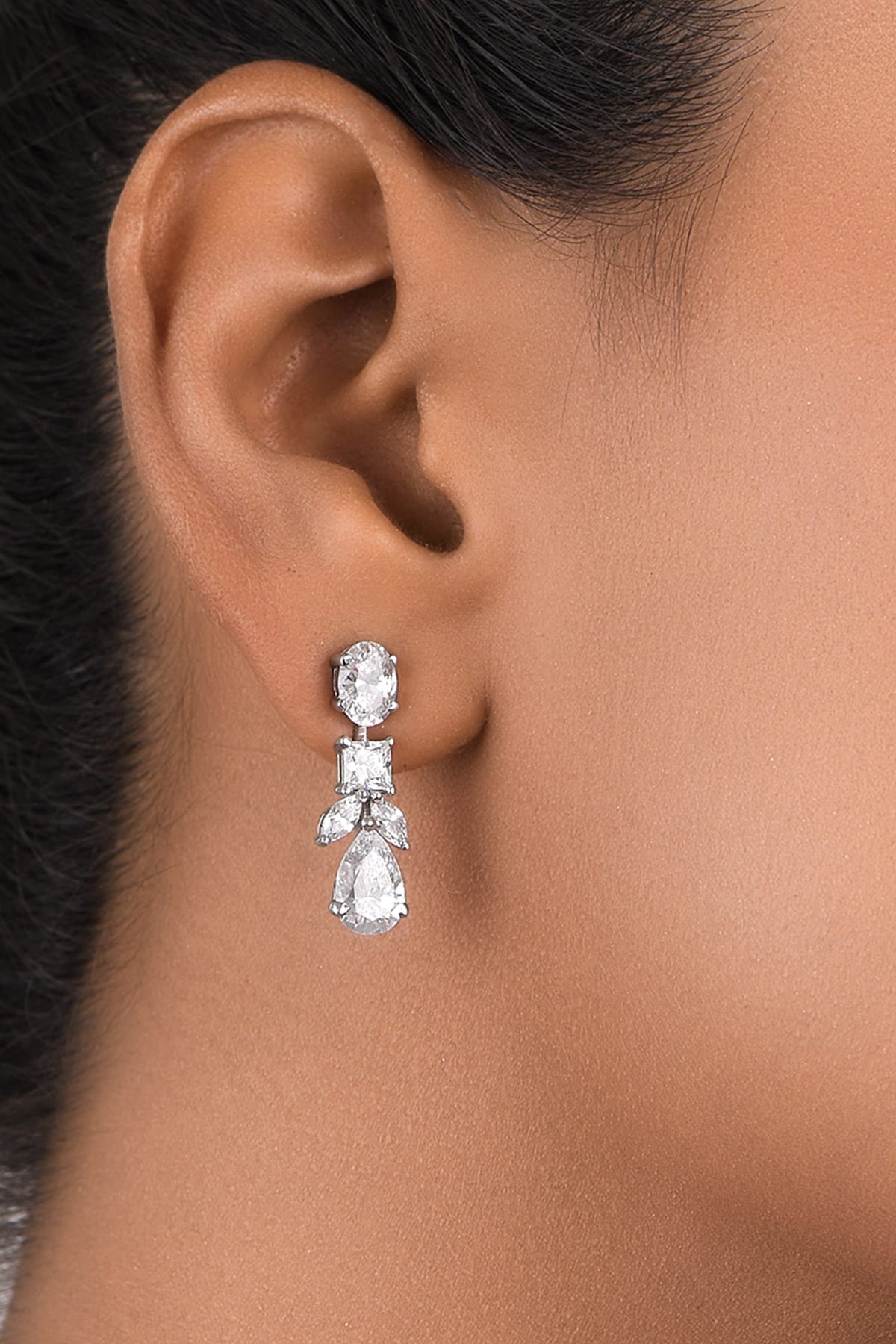 Swarovski Zirconia Embellished Earrings 