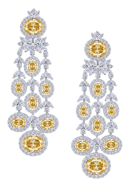 Oval Embellished Earrings 