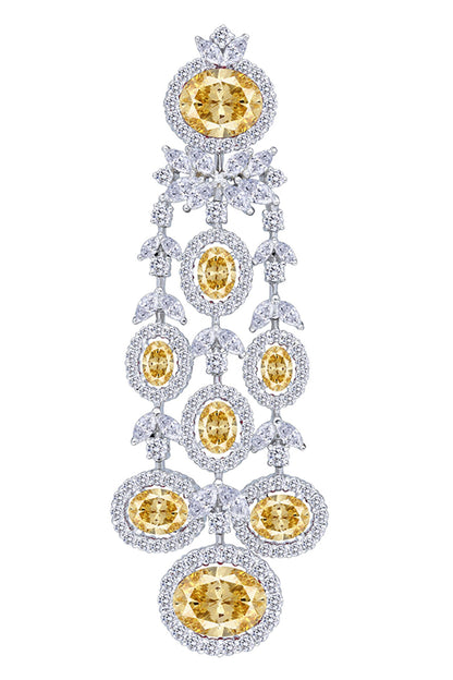 Oval Embellished Earrings 