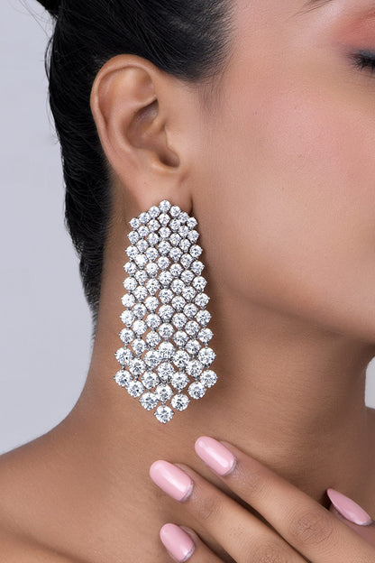 Swarovski Zirconia Chandelier Earrings 