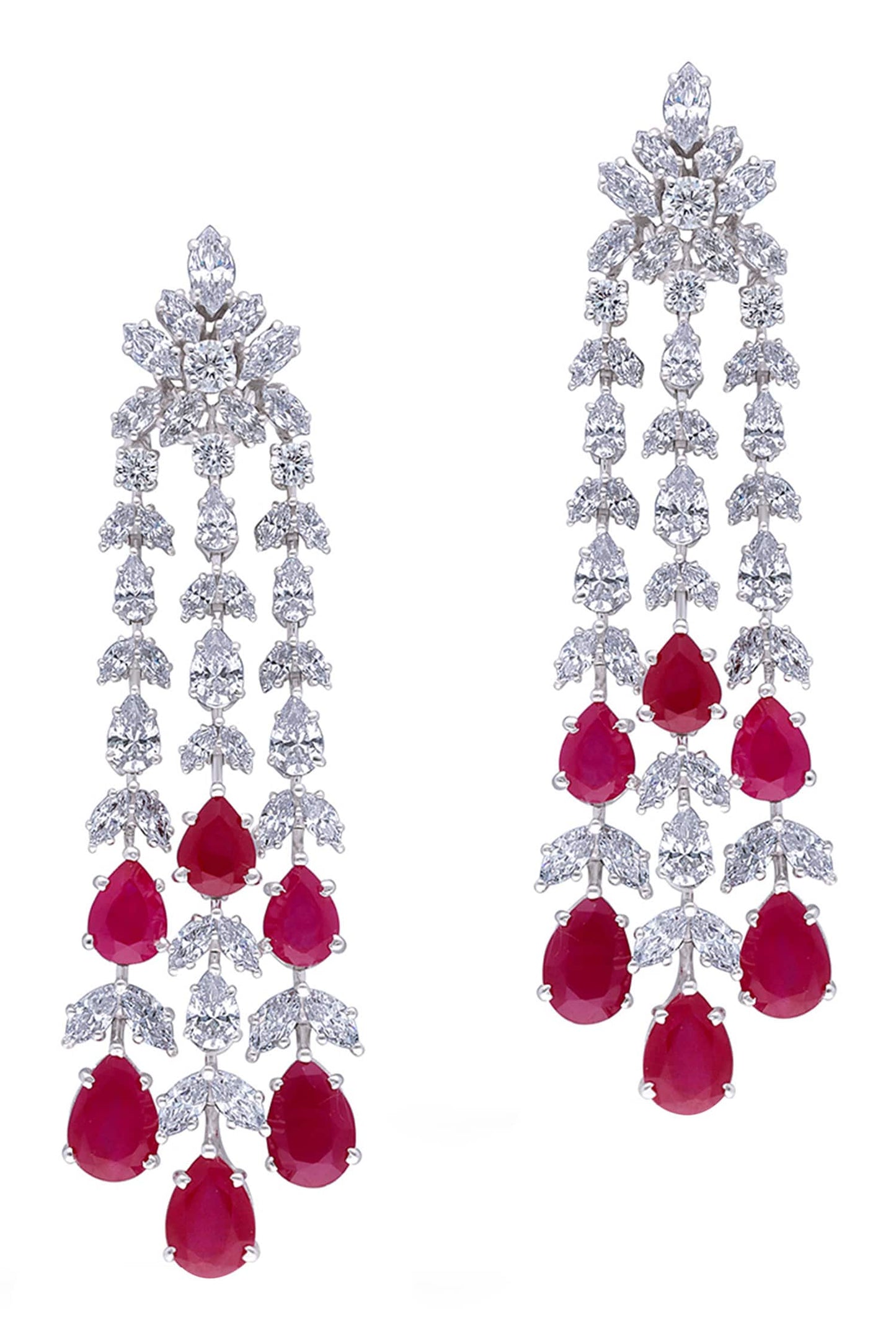 Ruby Tasse Embellished Earrings 