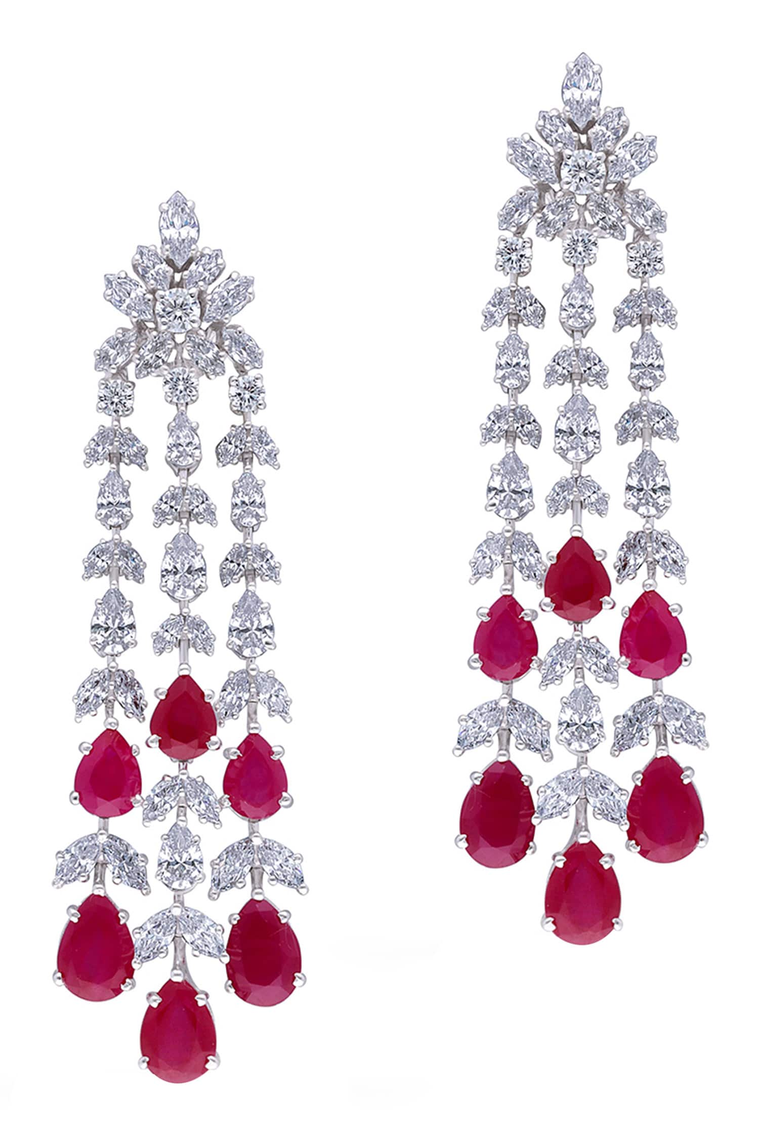 Ruby Tasse Embellished Earrings 